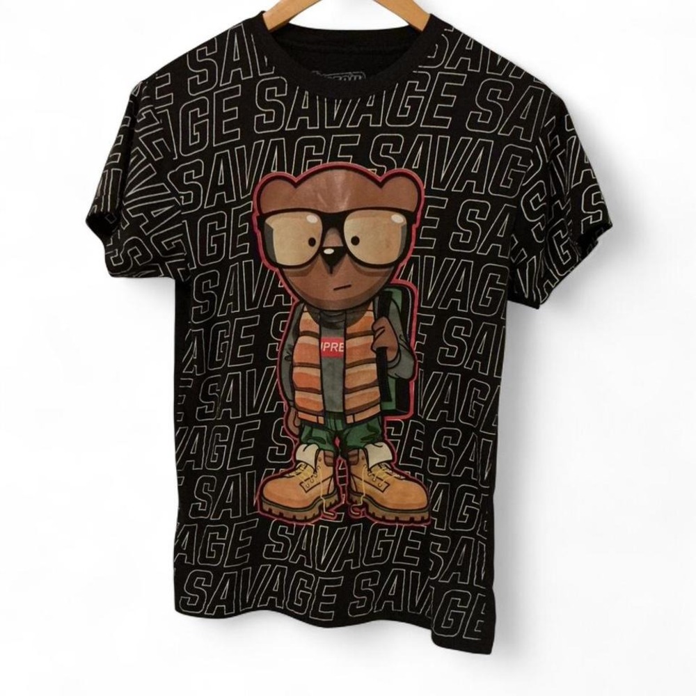 Fresh laundry savage‎ bear print #casual #logo